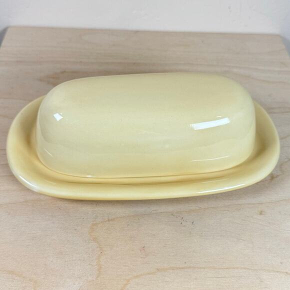 Pottery Barn Sausalito Butter Dish Yellow with Lid Replacement - Picture 2 of 5